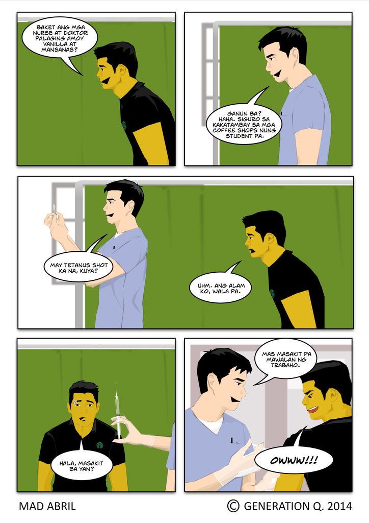Following his barista shift accident, Marc ends up in the clinic for an unexpected tetanus shot—and discovers heartbreak hurts less than unemployment. Read Chapter 1.